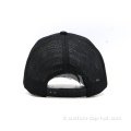 Cappello in maglia in schiuma ricamato nero personalizzato